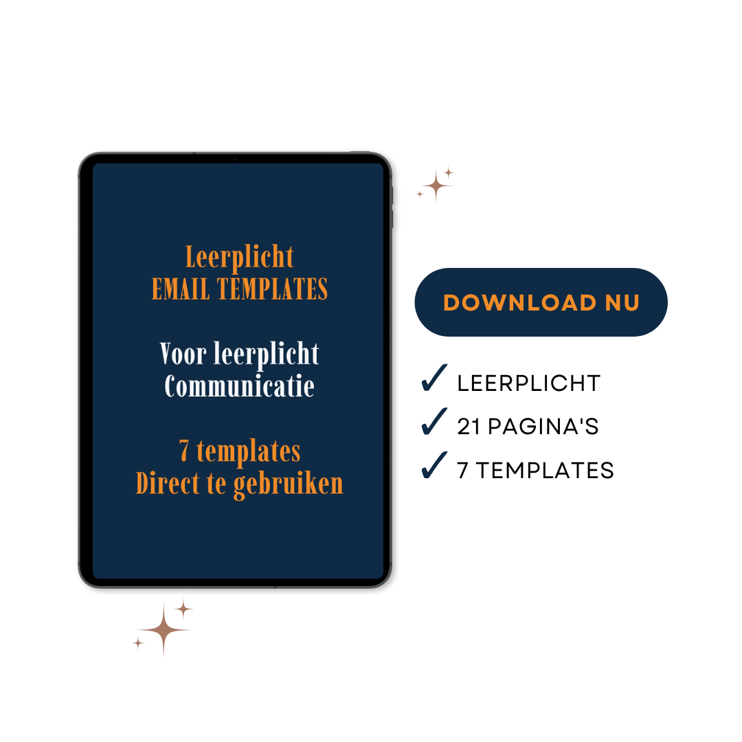 Leerplicht Pakket Email Templates - 7 Templates voor Leerplicht Communicatie